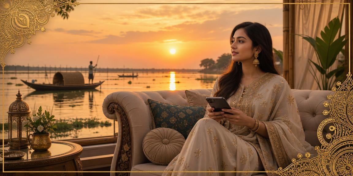 তাঙ্গুয়ার হাওরে রামি গেম খেলছেন একজন বাংলাদেশি খেলোয়াড় dd33 - এ
